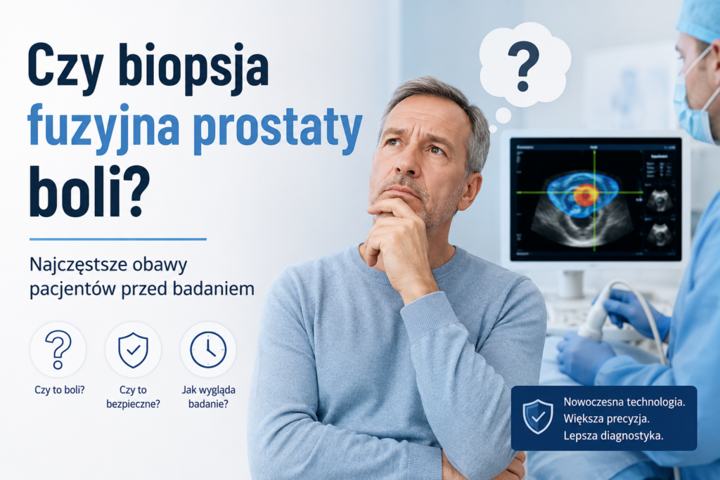 Czy biopsja fuzyjna prostaty boli? Najczęstsze obawy pacjentów przed badaniem
